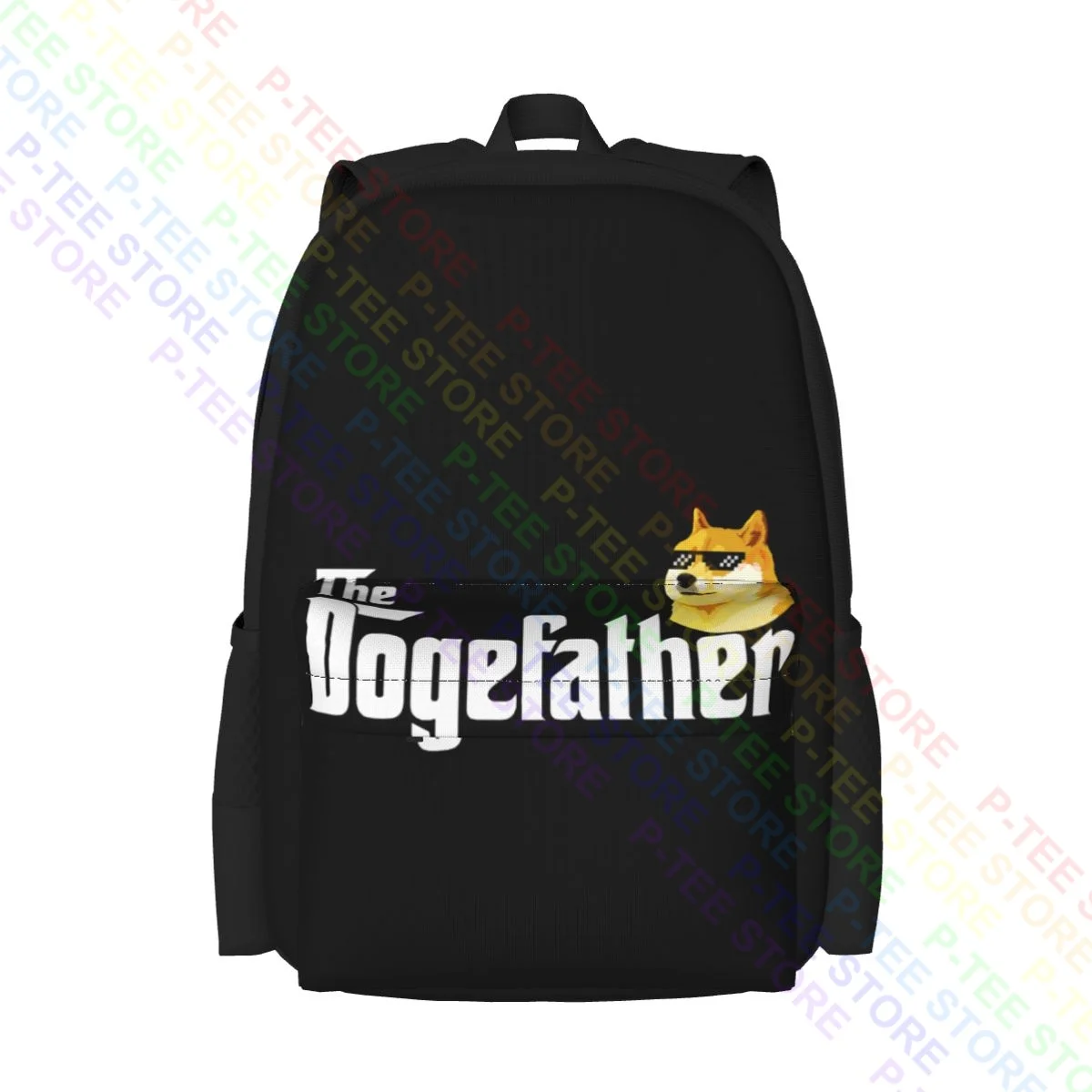 Фото Dogefather Dogecoin Doge Hodl на Луне, вместительный рюкзак с принтом, пляжная сумка спортивная вместительная сумка, многофункциональная №1