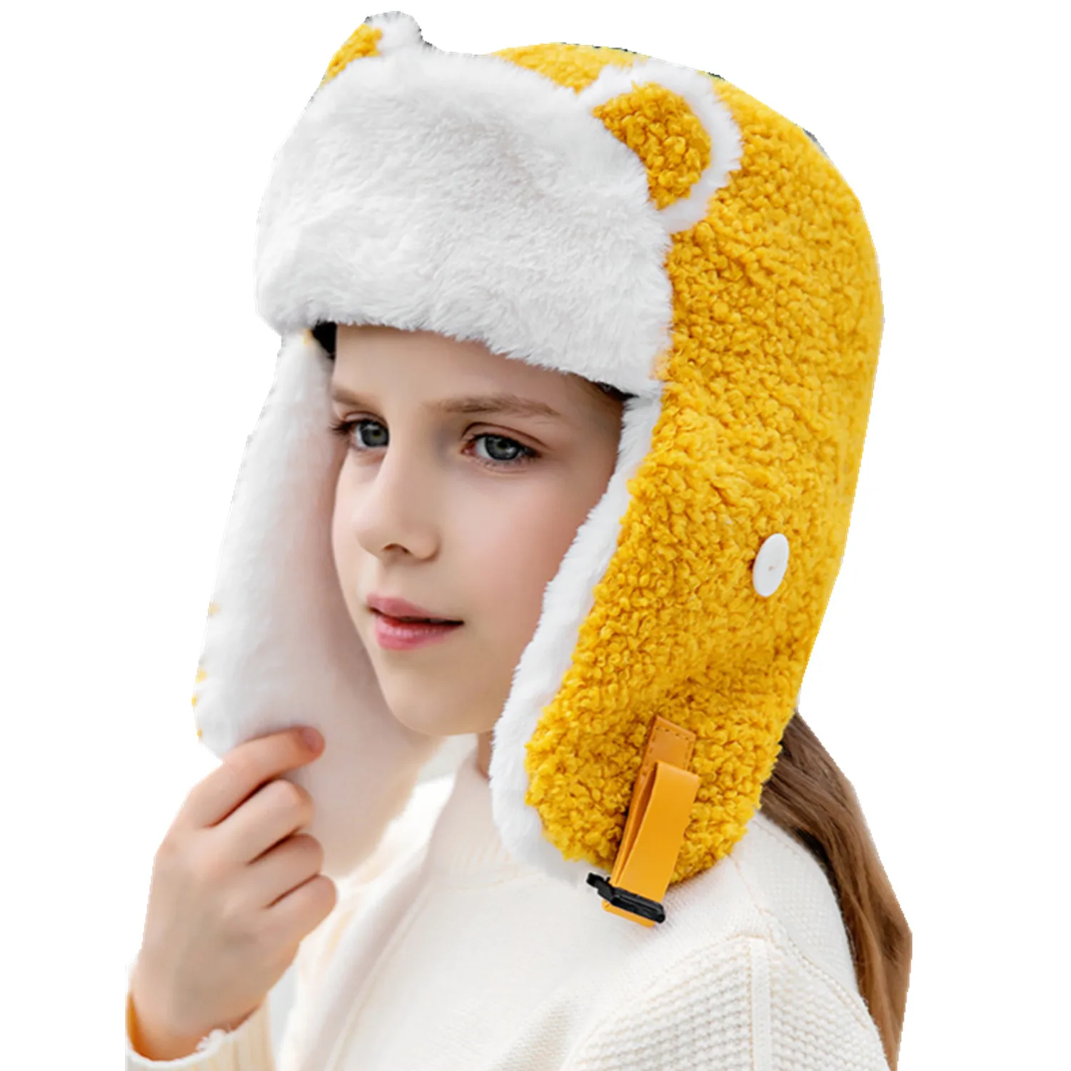 

Зимние шапки с медведем для девочек с милыми детскими шапками аксессуары