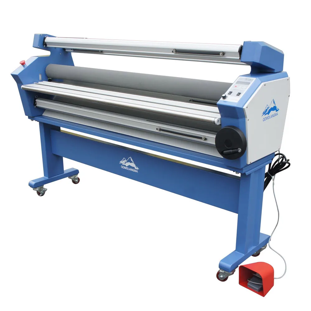 

Qomolangma High Quality 55in Full-auto Wide Format Roll to Roll Cold Laminator and Mounting Machine with Heat Assisted US Stock