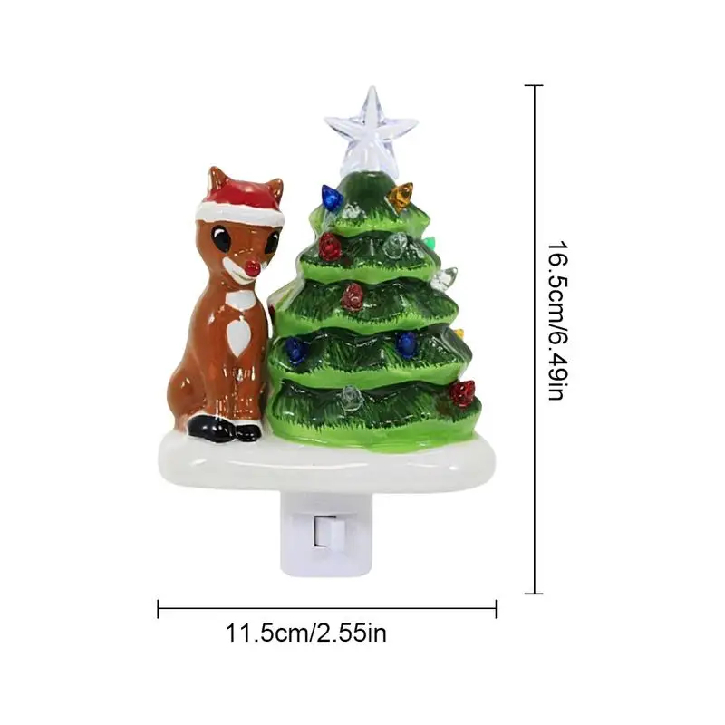 Ночник для рождественской елки Рождественская елка Елка Лось Смола Декоративная