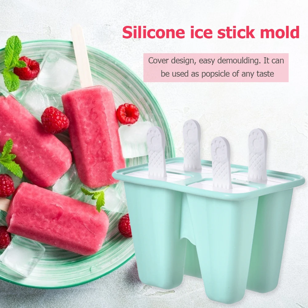 

Portable Ice Cream Mold Shaped Ice Lolly Candy Makers Popsicle Molds DIY Cute Ice Creams Chocolate Mould DIY Tray