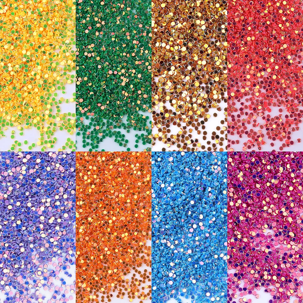 

10g 1mm Round Sequins PVC Loose Sequins Crafts Confetti Paillettes Nail Art DIY Wedding Sewing Handcraft Decoration G0532