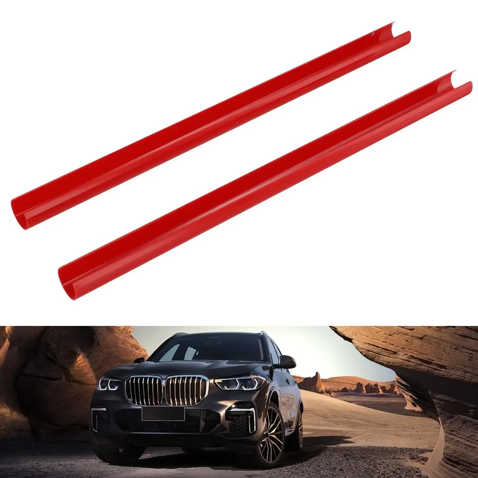 2 шт. 36 см Стайлинговые автомобильные решетки передняя накладка полоски наклейка