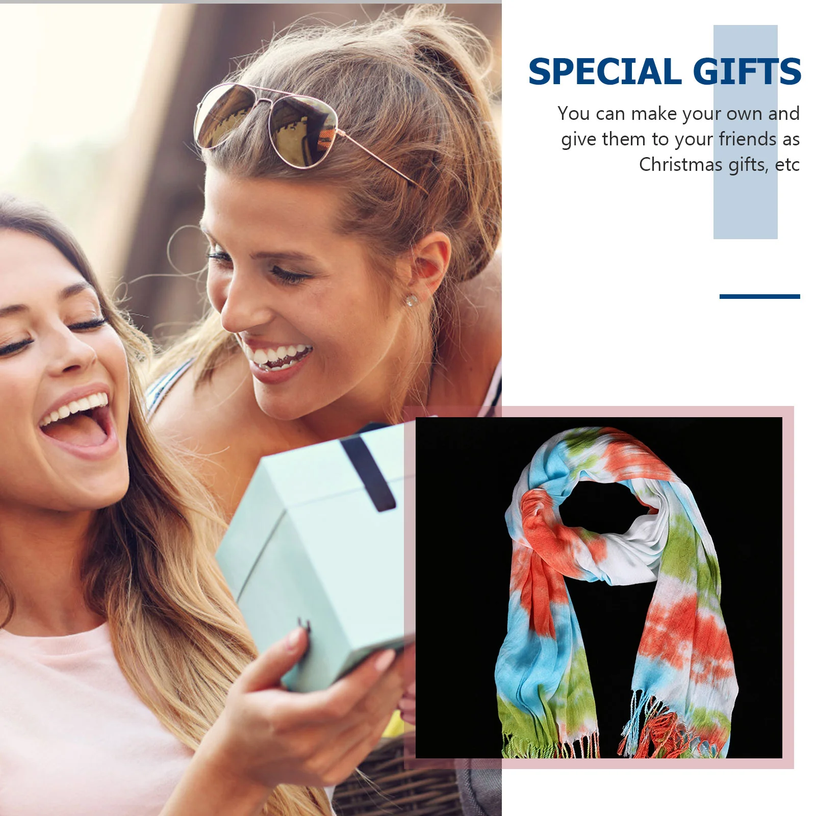 Аксессуары чистый белый шарф детский зимний теплый хлопковый галстук