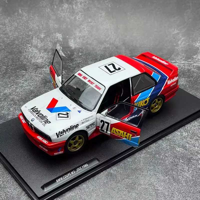 Фото Модель Solido 1/18 BMW M3 # 27 JTCC 1986 с двумя открывающимися дверями, литая модель автомобиля, лимитированная серия, статическая, новая коллекция, подарки для мальчиков №3