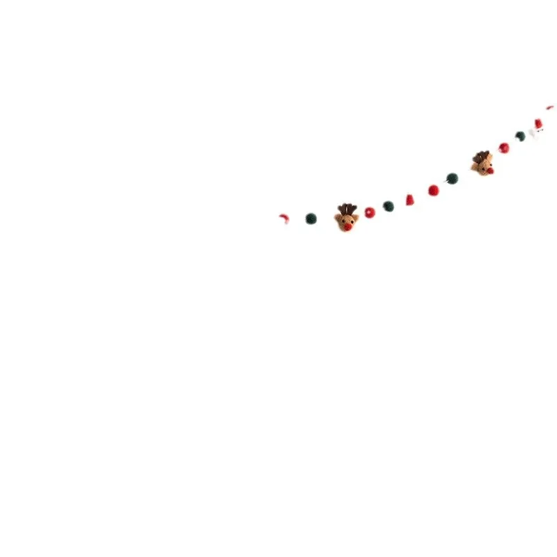 Хит продаж рождественский фетровый флаг из шерсти плюшевый кулон на стену