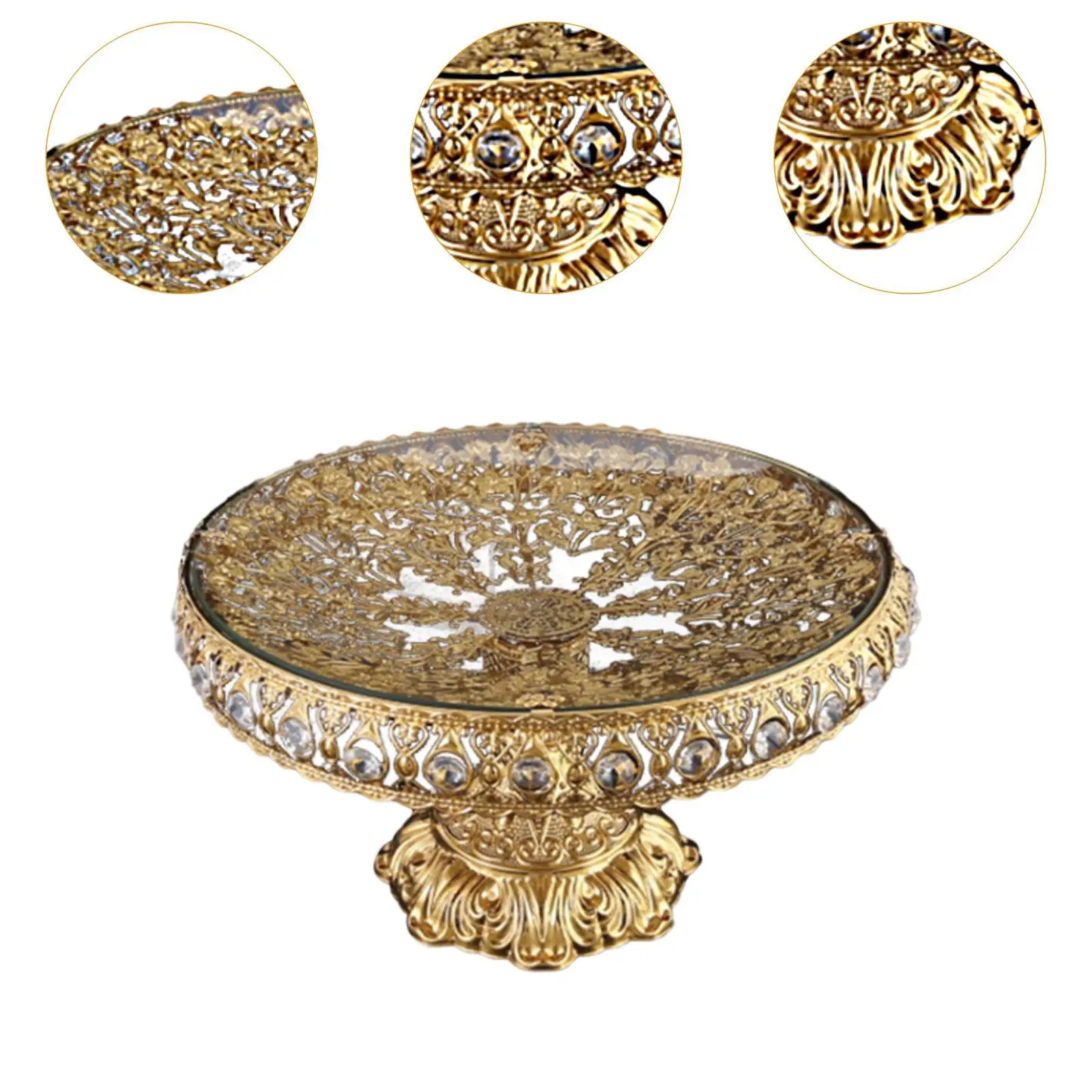 Стеклянная тарелка с фруктами домашний декор подставка для торта корзина хлеба