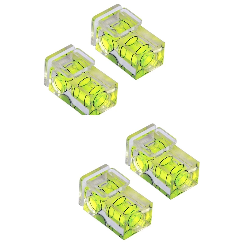 

4 PCS Hot Shoe Bubble Level Camera Two Axis Spirit Level For Digital And Film Camera