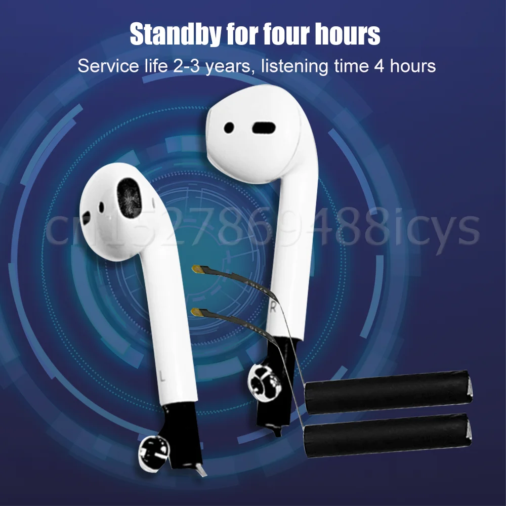 Запасная батарея для Airpods 1st 2nd A1604 A1602 A1523 A1722 A2032 A2031 air pods 1 2 GOKY93mWhA1604 Air Pods |
