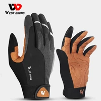 west biking high performance mens motorcycle gloves rubber full finger road bike mtb cycling gloves thicken sbr bicycle mittens