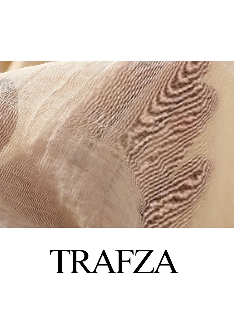 Летняя женская блузка с V-образным вырезом и длинным рукавом