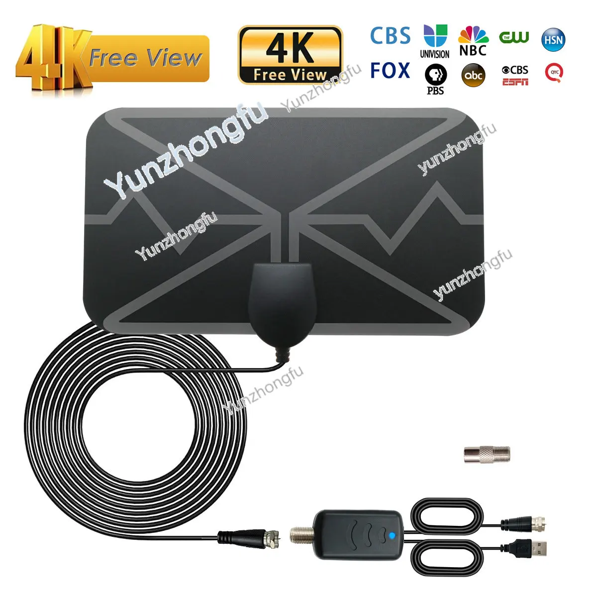 

4K indoor digital TV antenna with amplifier DVB-T2 HD smart TV antenna