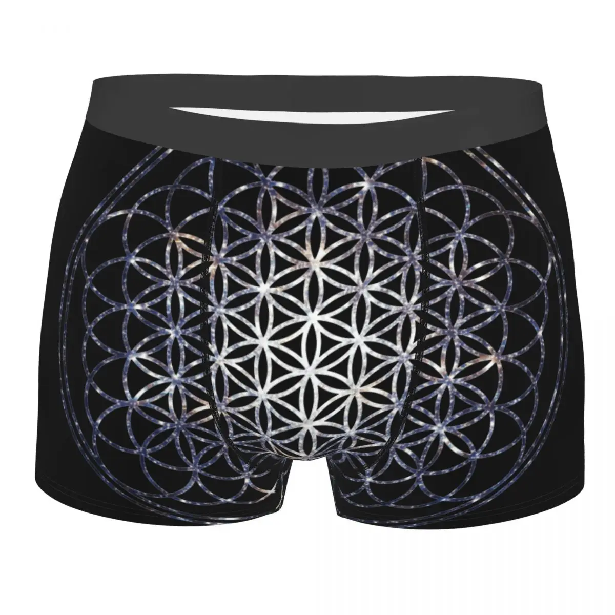 

Man Flower Of Life Sacred Geometry Star Cluster Underwear Mandala Religious Boxer Briefs Shorts Panties Male Soft Underpants