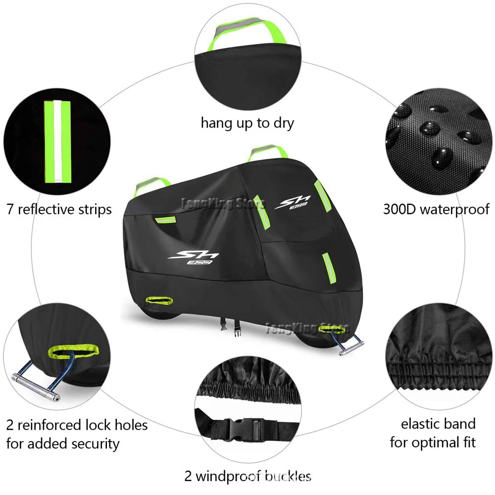 For Honda SH300 SH 300 SH300I 300I Motorcycle Cover Waterproof Outdoor Scooter UV Protector Rain