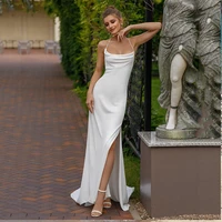 luxury lace wedding dress 2022 mermaid illusion bodice vestido de noiva long sleeve sheer neck appliques for women customize