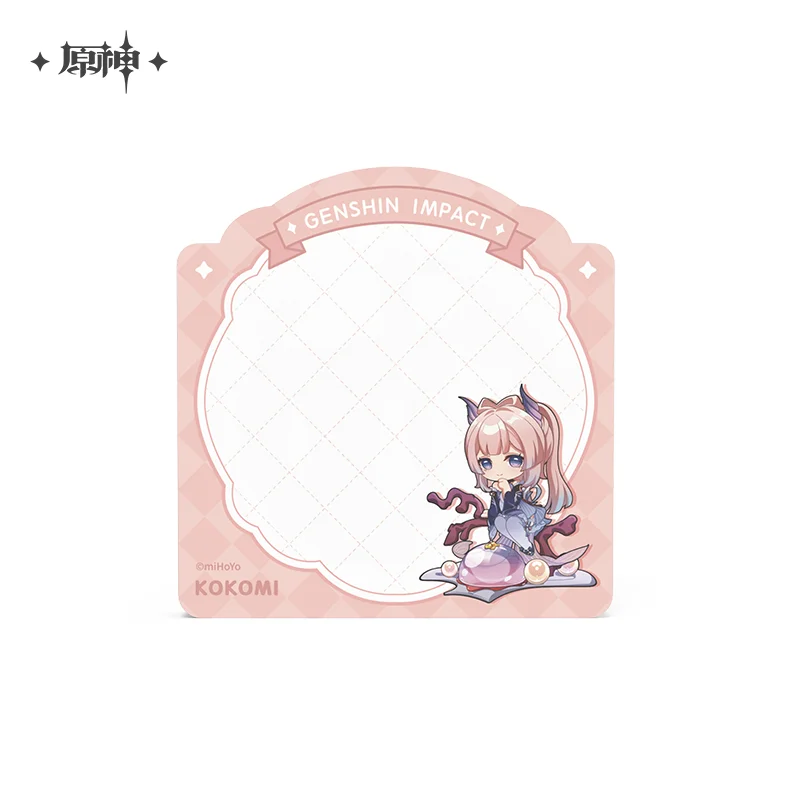 2024 аниме Genshin Impact сладкая летняя серия блокнот липкая заметка Kamisato Ayato Xingqiu Tartaglia