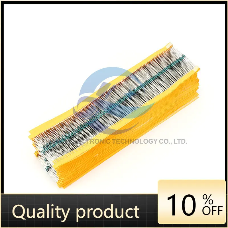 

100pcs metal film resistor 1/6W 220R 1% five color ring 220R resistencias electronica