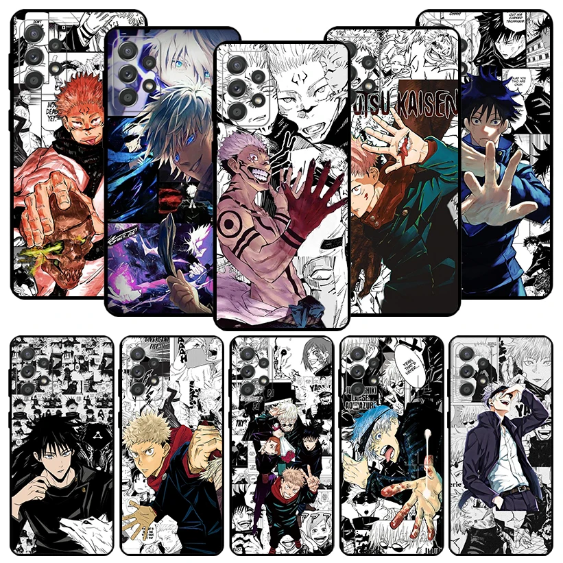 

Jujutsu Kaisen Japan Anime Black Phone Case for Samsung Galaxy A54 A53 A52 A14 A13 A12 A34 A33 A32 A24 A23 A22 A04 A03S A02S A72