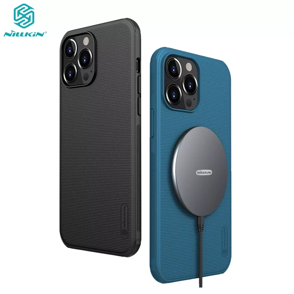 

For iPhone 13 Pro Case Nillkin Frosted Shield Pro Built-in Magnet Cover For iPhone 13 Pro Max / iPhone13 Mini Work on MagSafe