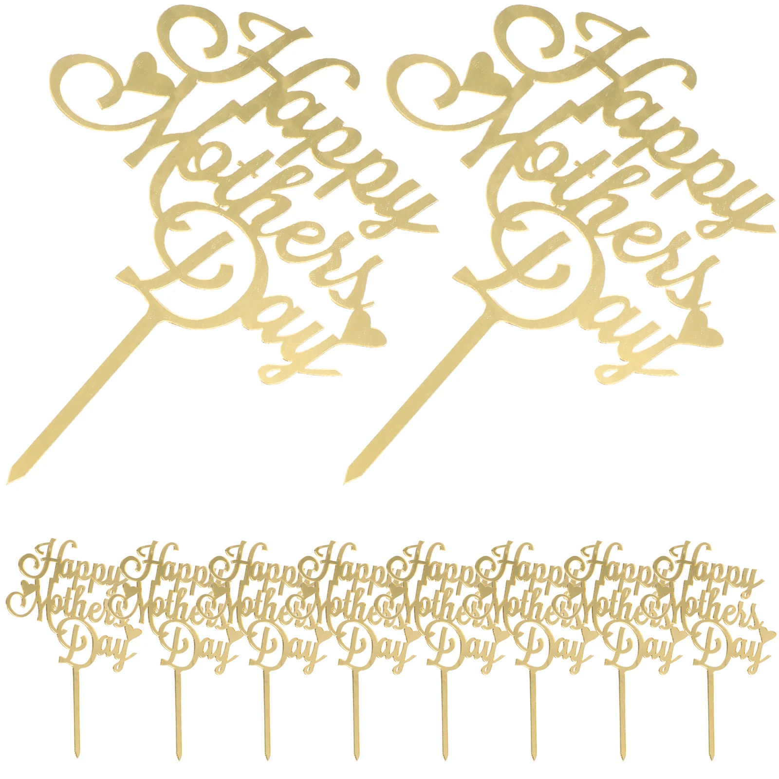 

Day Cake Mothers Cupcake Picks Toppers Mom Birthday Party Topper Decorations Mother S Supplies Glitter Insert Acrylic Happy