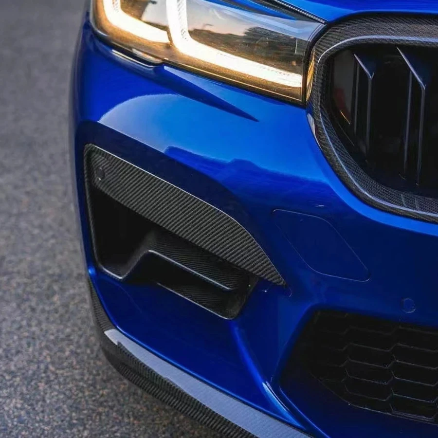 Для BMW F90 M5 2021+ сухой передний бампер из углеродного волокна крышка