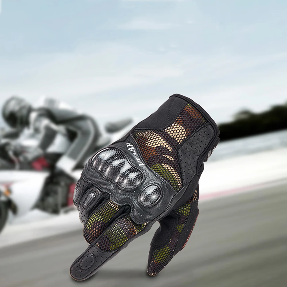 Мужские мотоциклетные перчатки VEMAR летние дышащие митенки из углеродного