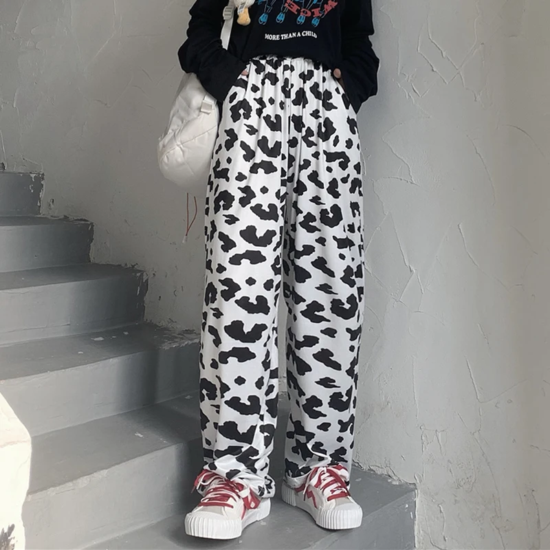 

Spring Summer Fashion Leopard Pants Women Pockets Jogger Trousers Harajuku Casual Slim High Waist Streetwear Lady Pants New 2022