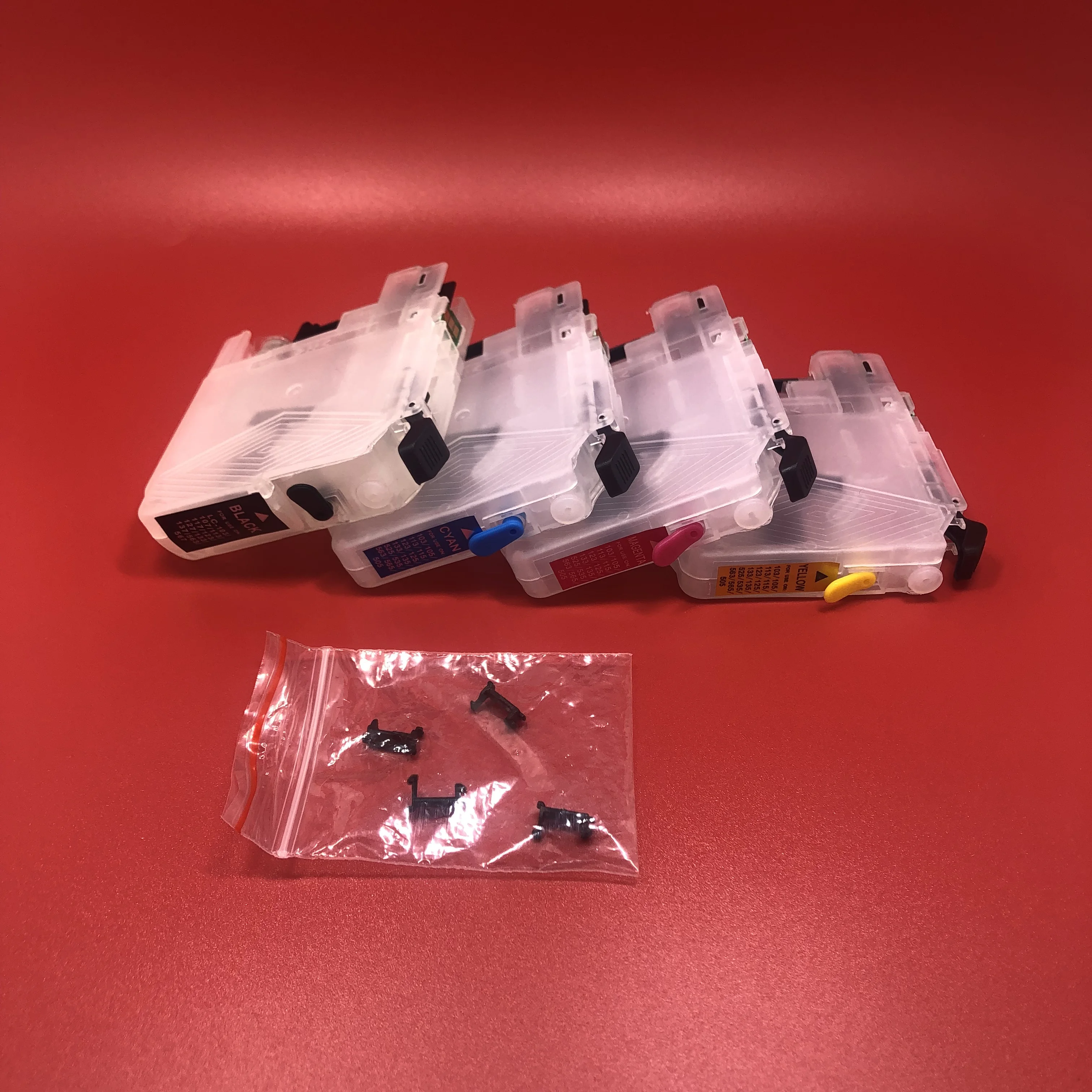 

4 Colors Refillable ink cartridge LC127 LC125 for Brother DCP-J4110DW MFC-J4410DW MFC-J4510DW MFC-J4610DW MFC-J4710DW ARC Chip