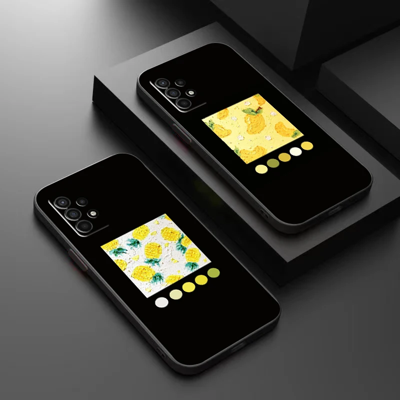 

Watercolour Fruit Phone Case For Samsung Galaxy A32 4G 5G A51 4G 5G A71 4G 5G A72 4G 5G Soft Back Silicone Cover Carcasa Funda