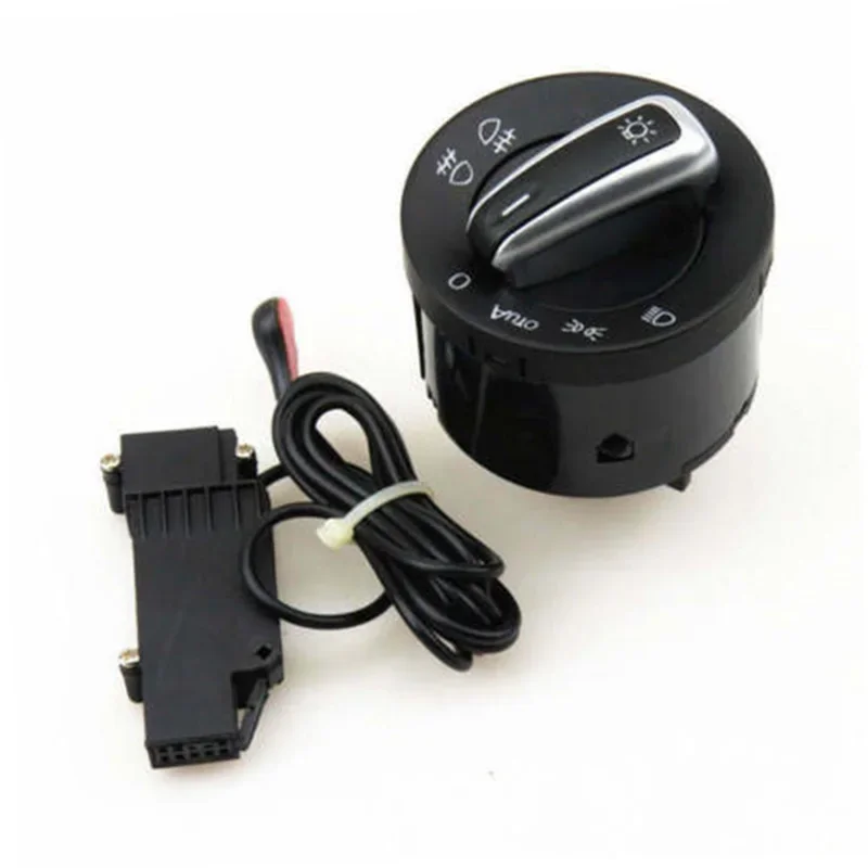 Для VW Golf Passat Jetta MK5 MK6 GTI B6 B7 CC Touran Caddy 5ND 941431 Б 3С 8941431 AChrome Переключатель фар добавляет