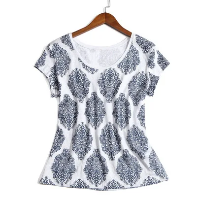 

2022new 2021 sweet wind small daisy short sleeve versatile t-shirt female Spring/Autumn