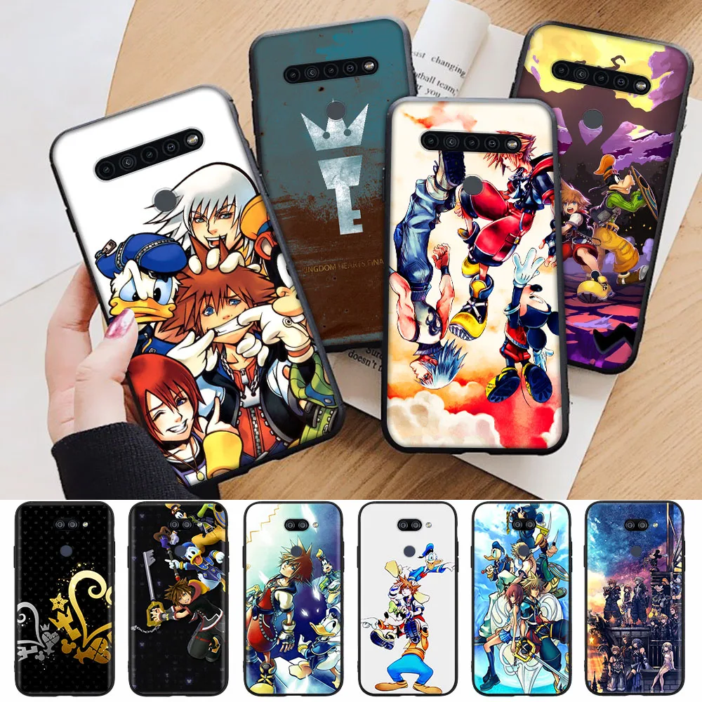 Черный чехол для Xiaomi Redmi Note 11 11T 11S 11I 12 Poco X4 M4 M5 C3 C40 Pro Kingdom Hearts