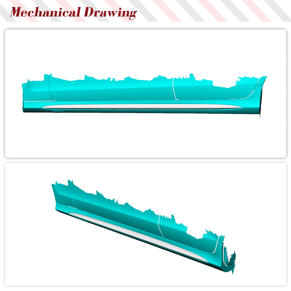Prepreg сухое углеродное волокно боковые юбки комплект кузова для Mercedes Benz CLS Class W218