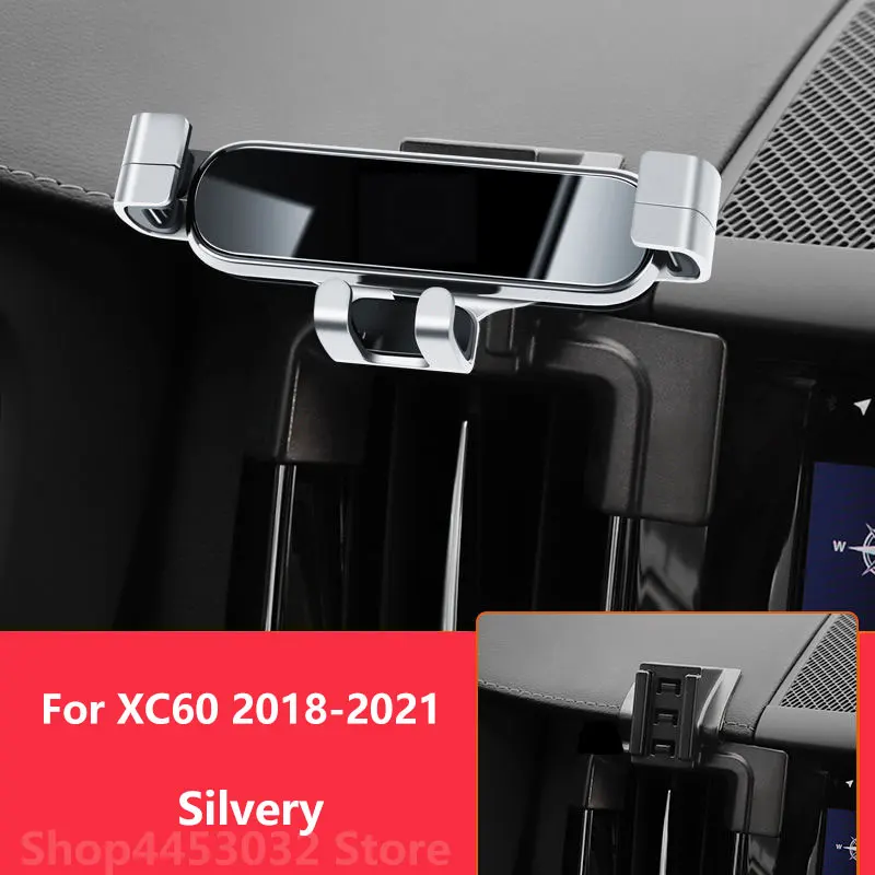 

Автомобильные аксессуары, держатель для мобильного телефона для Volvo XC60 2021-2018, крепления, кронштейн, GPS-подставка, вращающаяся поддержка, 3 цвета