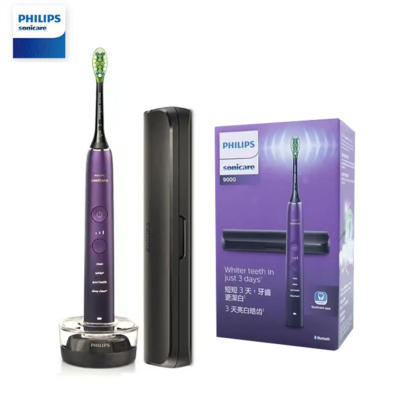 

Philips Sonicare Electric Toothbrush HX9911 SmartFlow Clean Intelligent Pressure Sensor Philips Diamond White Brush Rechargeable