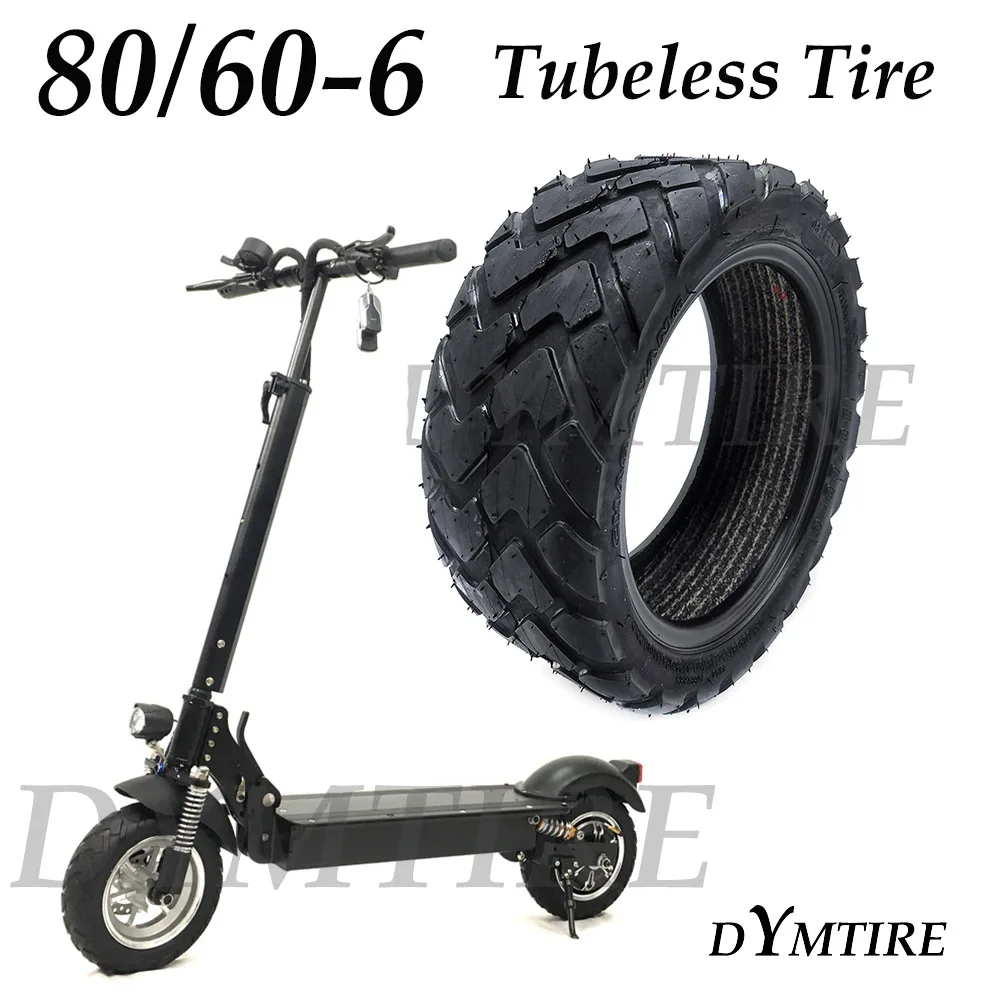

80/60-6 Tire Off-road Tubeless Tyre for Curuss R10 FLJ C11/T11 Electric Scooter Front and Rear Pneumatic Wheels