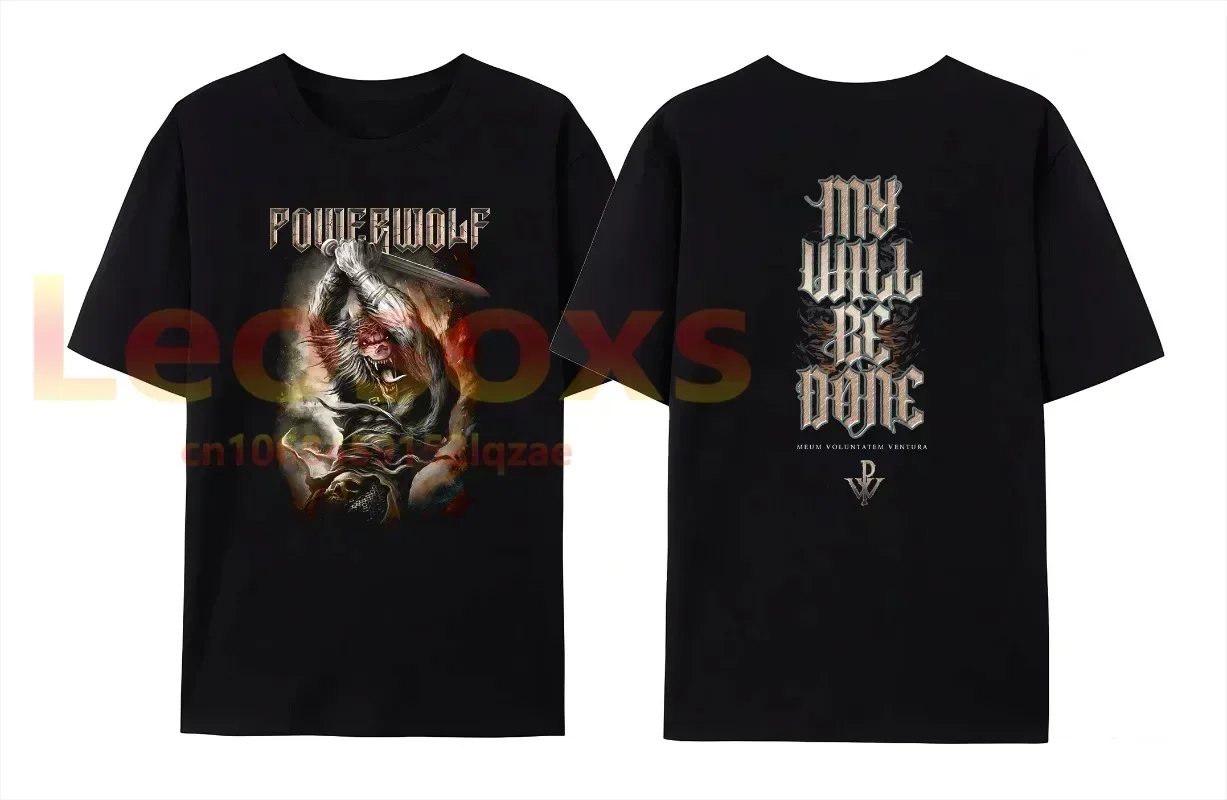 Powerwolf Мужская хлопковая футболка с изображением волчьих ночей Женская