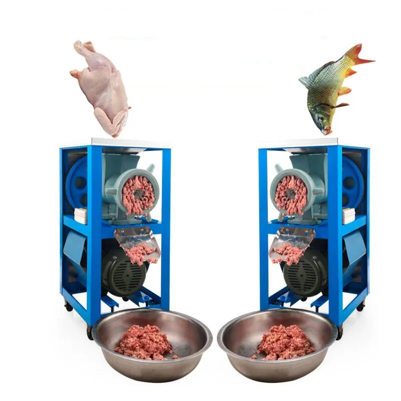 

3KW 230-250 KG/H Heavy Duty Commercial Automatic Electric Meat Grinder Machine Mincer Pepper Chicken Skeleton Bone 220V