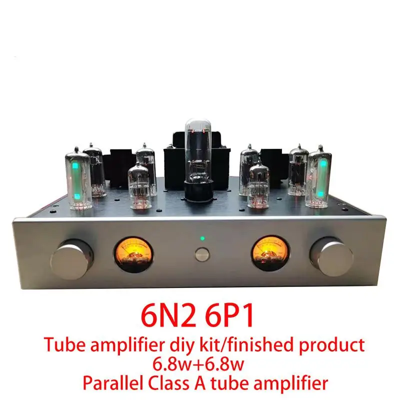 

BREEZE Audio 6n2 6p1 Vacuum Tube Amplifier Diy Kit Vu Meter HIFI Class A Audio Amplifier High Power 6.8w*2 Parallel Single Ended