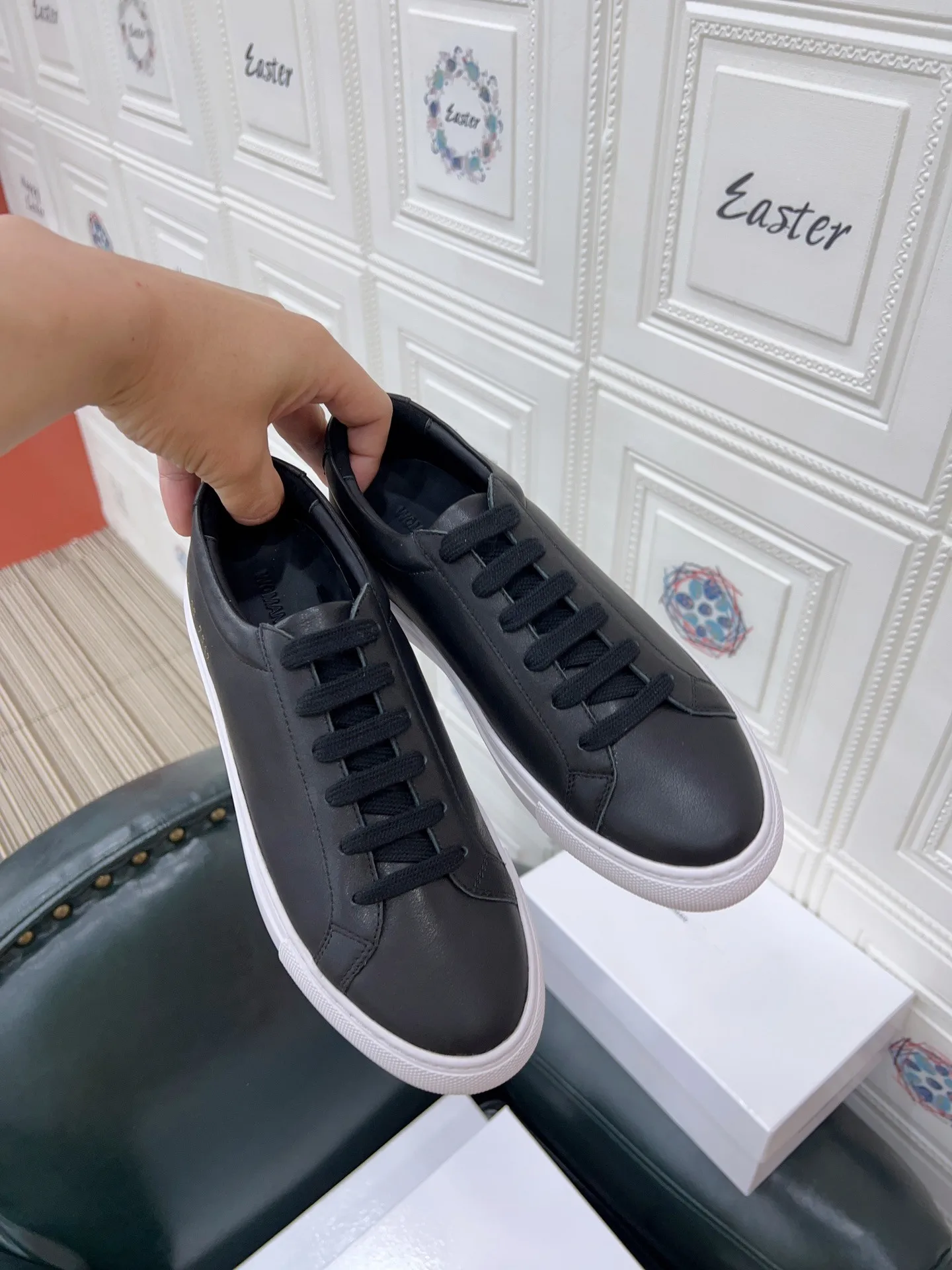 New Korean fashion leisure sports women's shoes 2023 spring and autumn leather round head flat sole lace up single shoes loafers