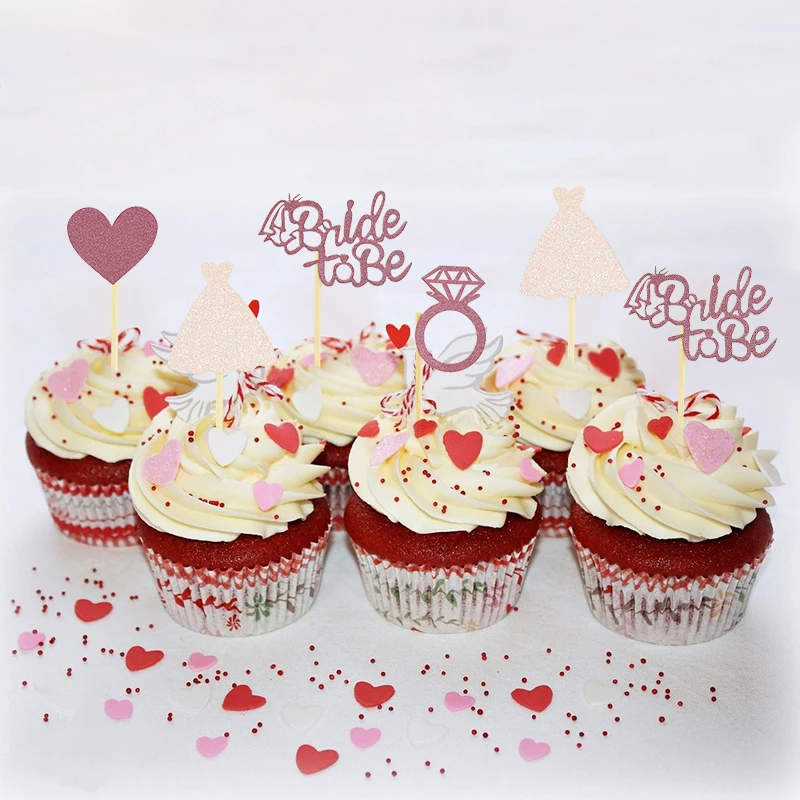 Розовые золотые кольца с бриллиантами для капкейков YONGSNOW