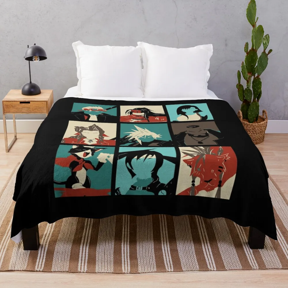 

Fantasy Final Seven Throw Blanket Soft Plush Plaid