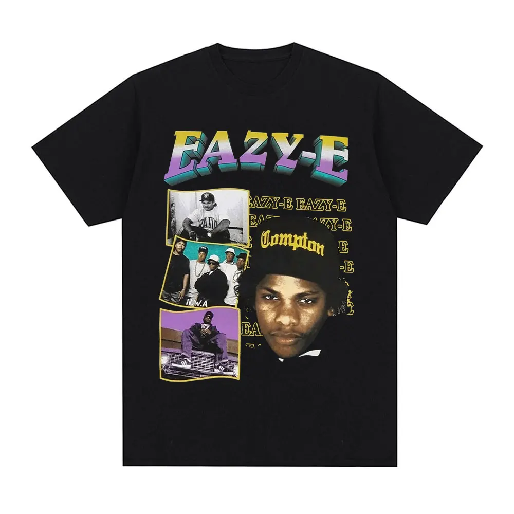 Hip Hop Rapper Eazy-E T Shirt Men Women Vintage Short Sleeve T Shirts Casual Cotton Short Sleeve Oversized T-shirt Streetwear