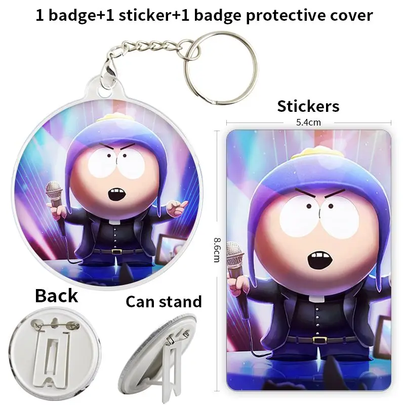 Kenneth McCormick аниме персонаж игры мягкая кнопка значок брошь якорь периферийные