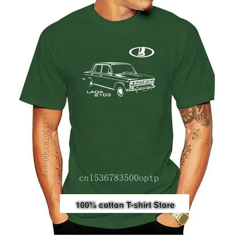 

Camiseta Lada 2103 Vaz de coche ruso, camisetas Vintage, camisetas informales de cuello redondo de alta calidad, 2021