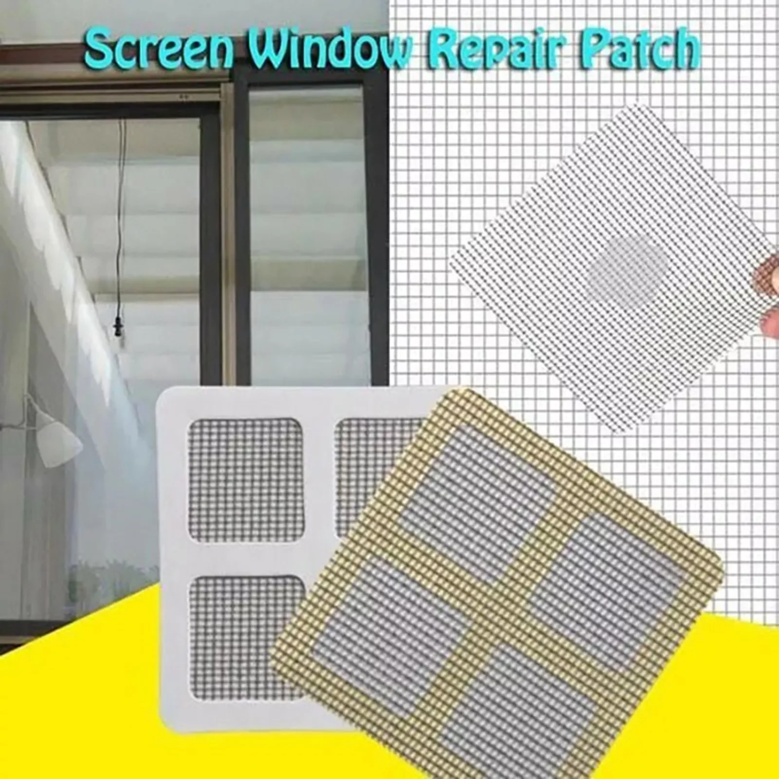 

Window Screen Repair Patch 3pcs Anti-insect Fly Door Window Repair Mosquito Screen Net Repair Tape Patch Adhesive Stickers