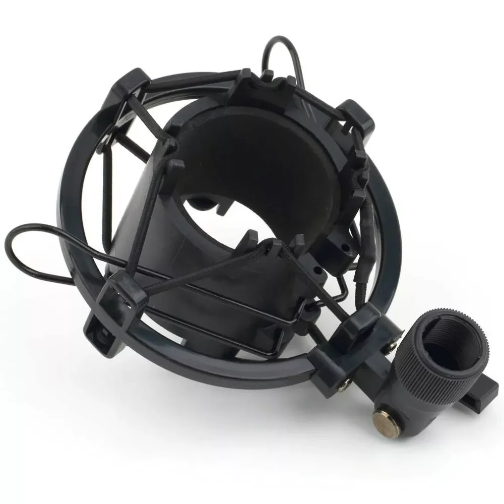 

Universal 3KG Bearable Load Mic Microphone Shock Mount Clip Holder Stand Radio Studio Sound Recording Bracket Black Professional