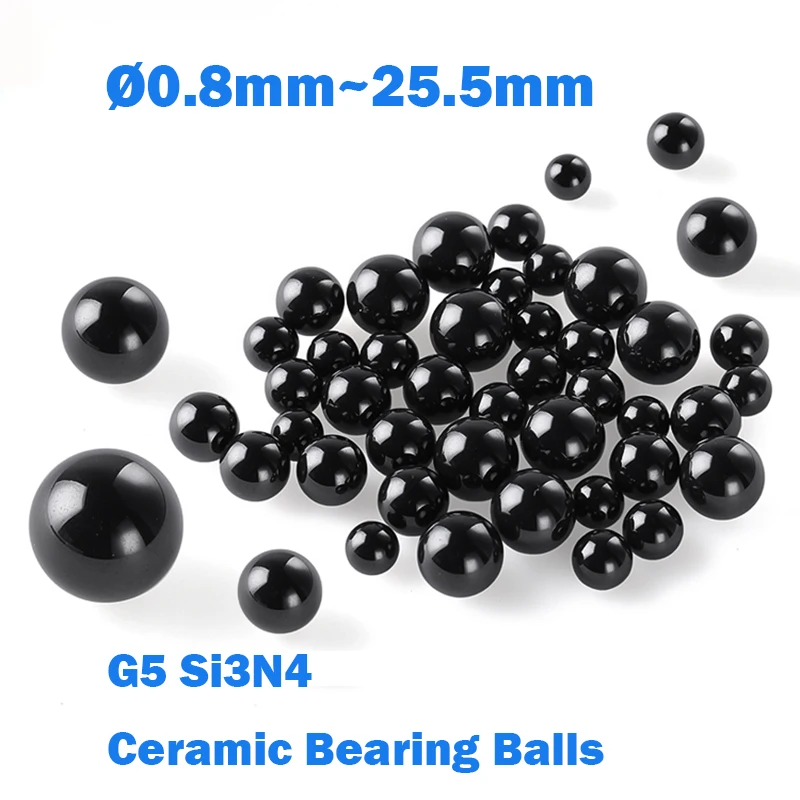 2 ~ 50 шт. Si3N4 керамические шарики подшипника G5 шарик из нитрида кремния 0,8/1/1,2/1,5/1,588/2/2,381/2.5/2,778/3/3,175/3,5/4 ~ 25,4 мм
