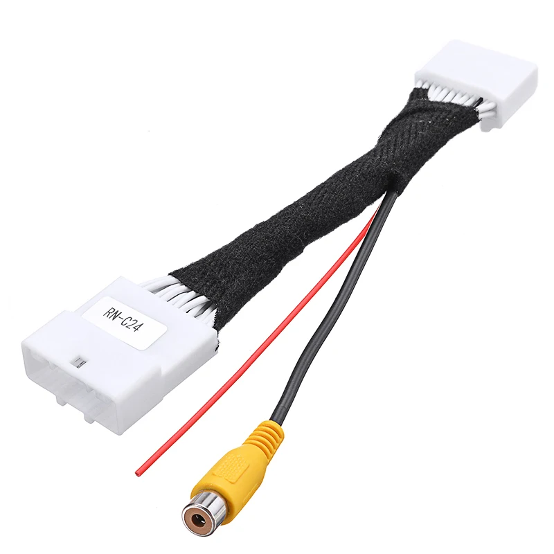 

24Pin Automobile Cameras Connection Cable Vehicle Screen Navigation Upgrade Reversing Camera Rear View Adapter Cables