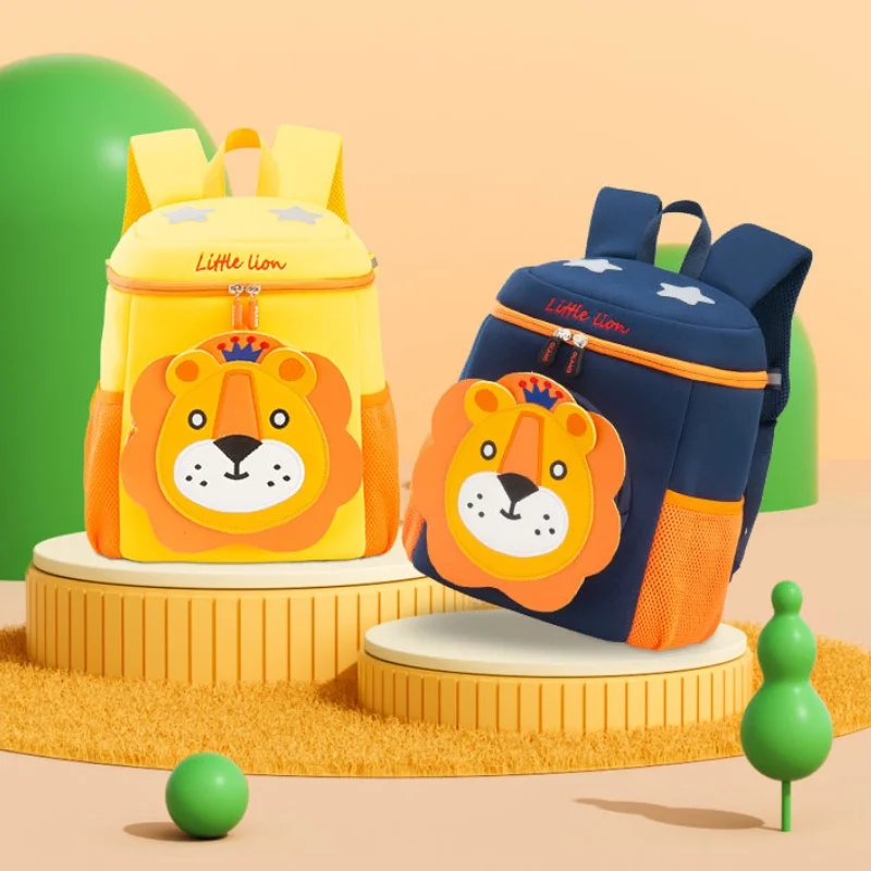Cute Lion Rabbit Girls Boys Bucket Schoolbags New Children Kindergarten Cartoon Animal Anti Lost Small Backpacks Drop Shipping